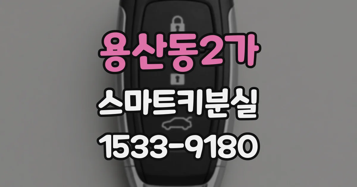 용산동2가 스마트키분실