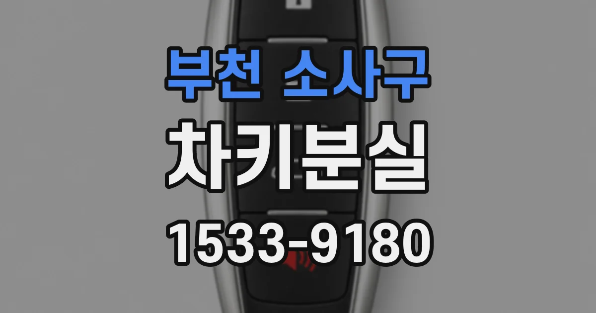 부천 소사구 차키분실