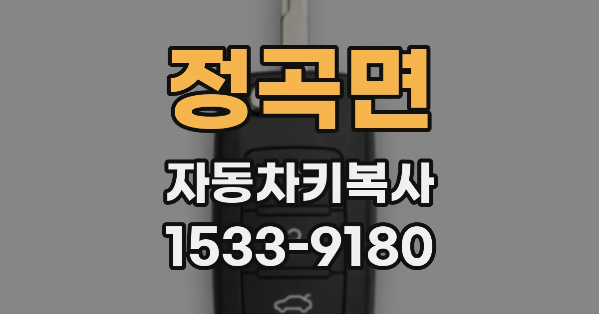 정곡면 자동차키복사