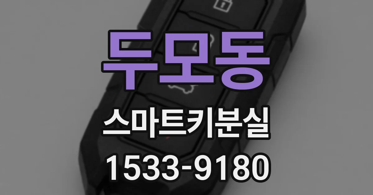 두모동 스마트키분실