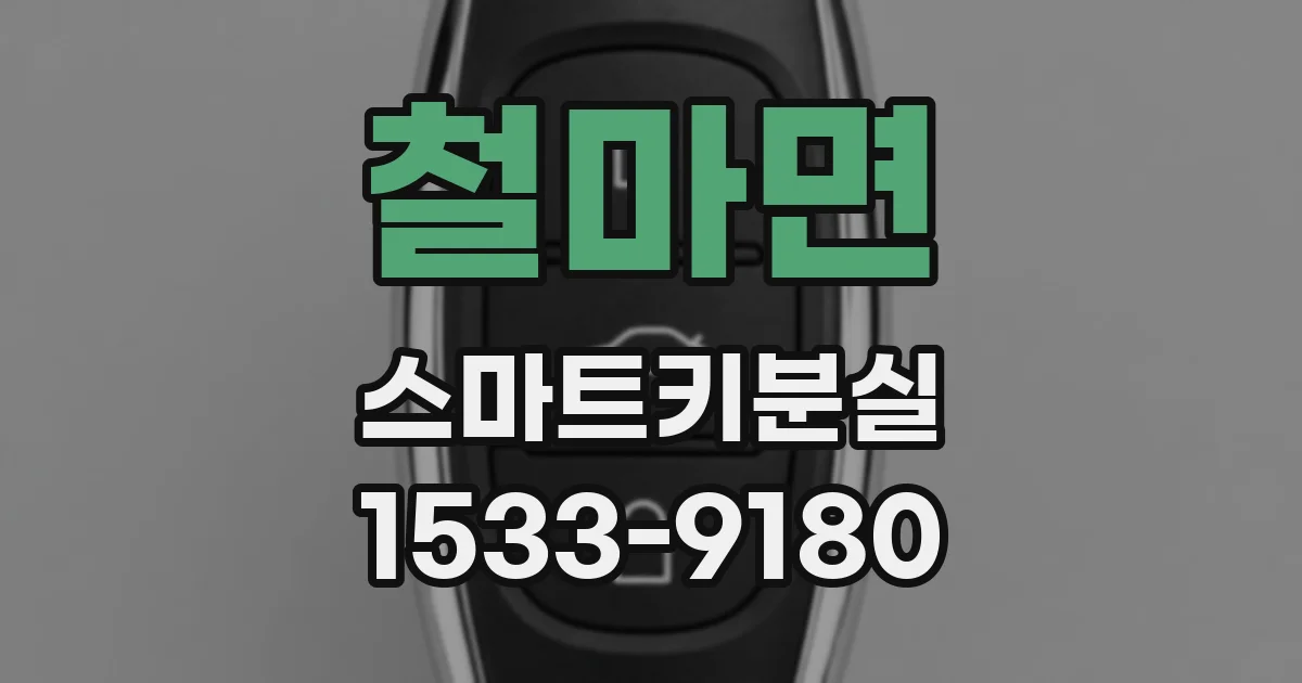 철마면 스마트키분실