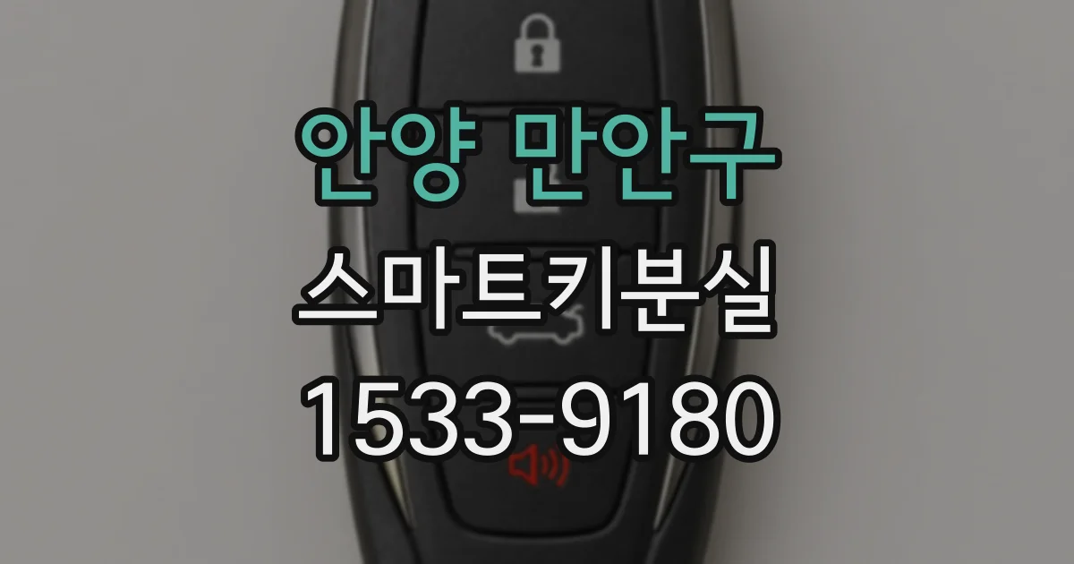 안양 만안구 스마트키분실