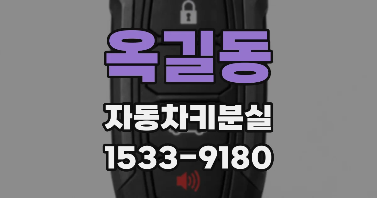 옥길동 자동차키분실
