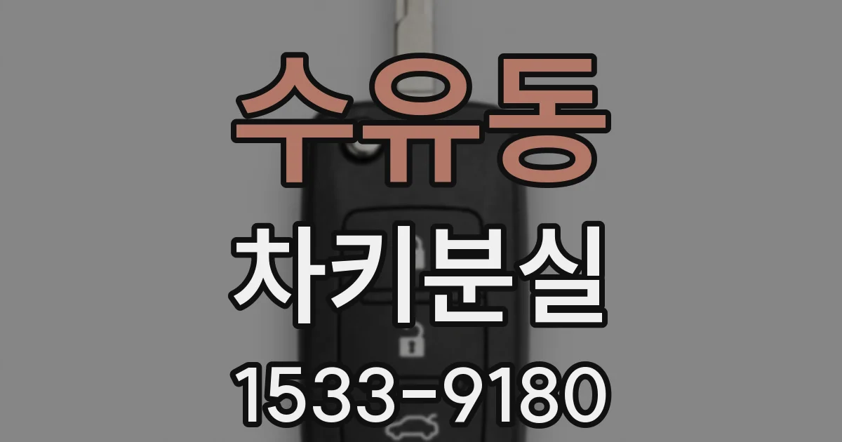수유동 차키분실