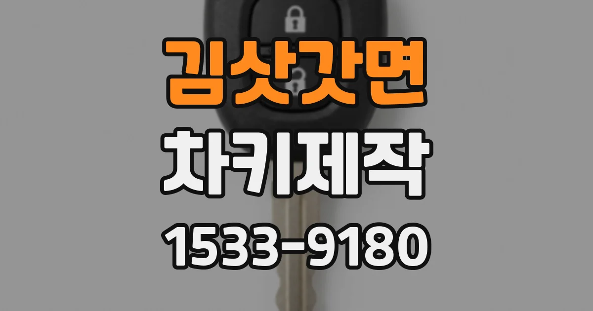 김삿갓면 차키제작