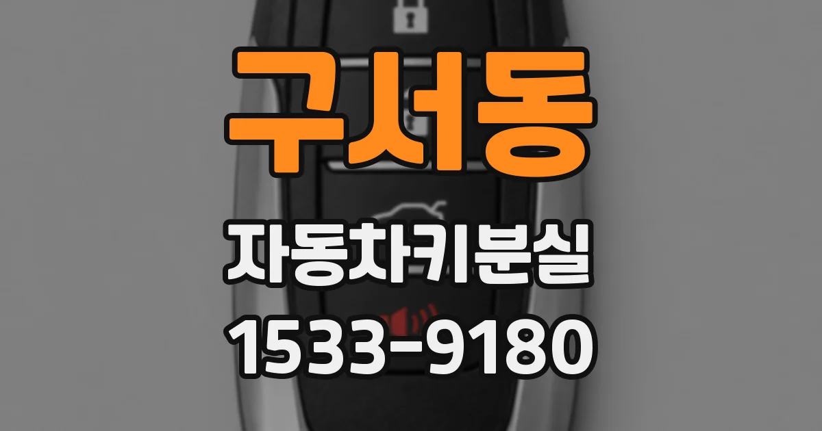 구서동 자동차키분실