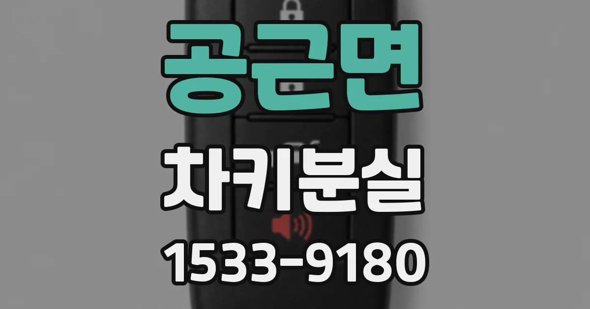공근면 차키분실
