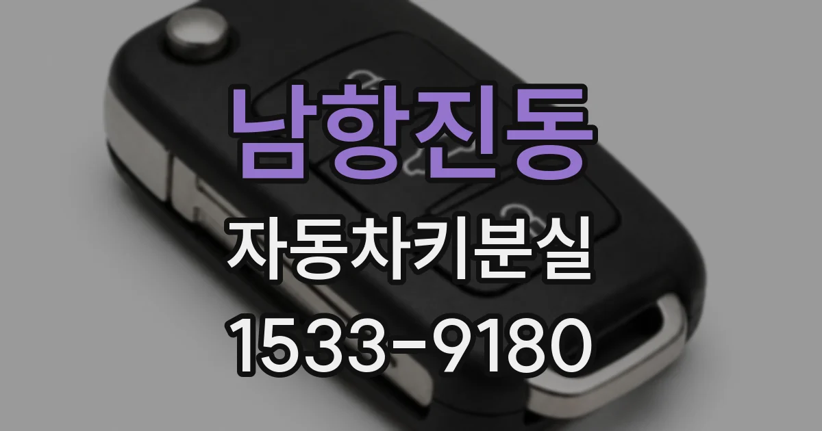 남항진동 자동차키분실