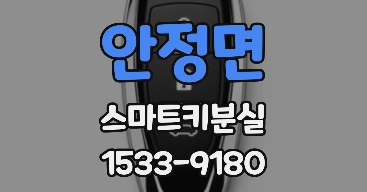 안정면 스마트키분실