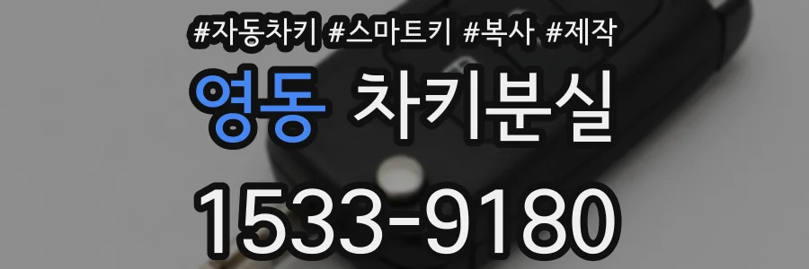영동 차키분실