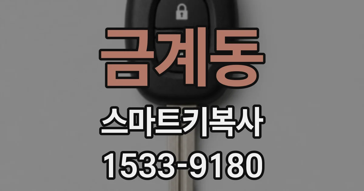 금계동 스마트키복사