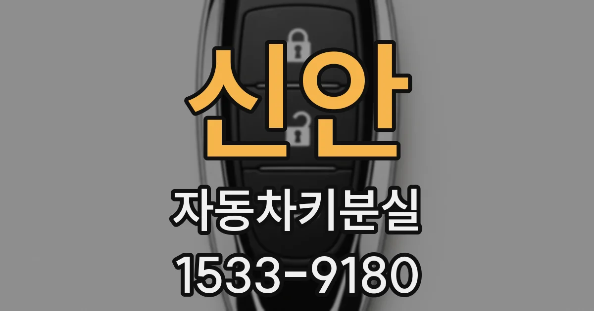 신안 자동차키분실