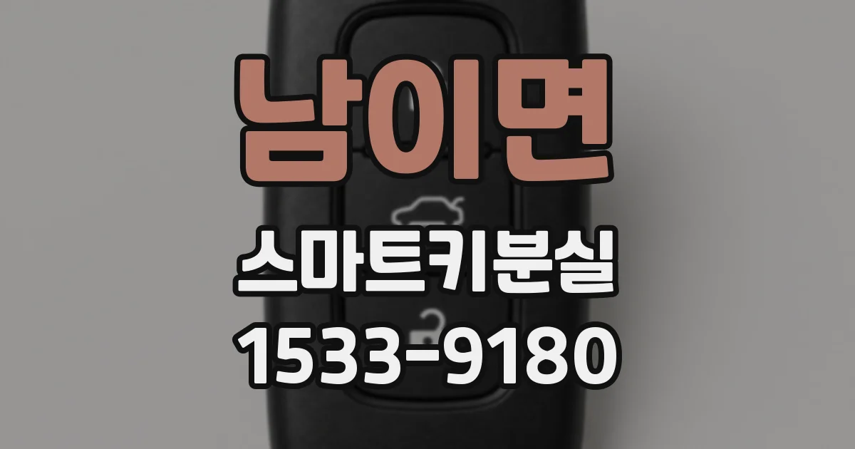 남이면 스마트키분실