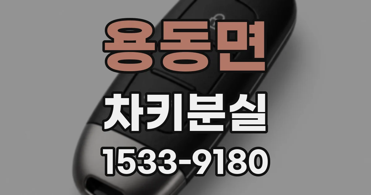 용동면 차키분실