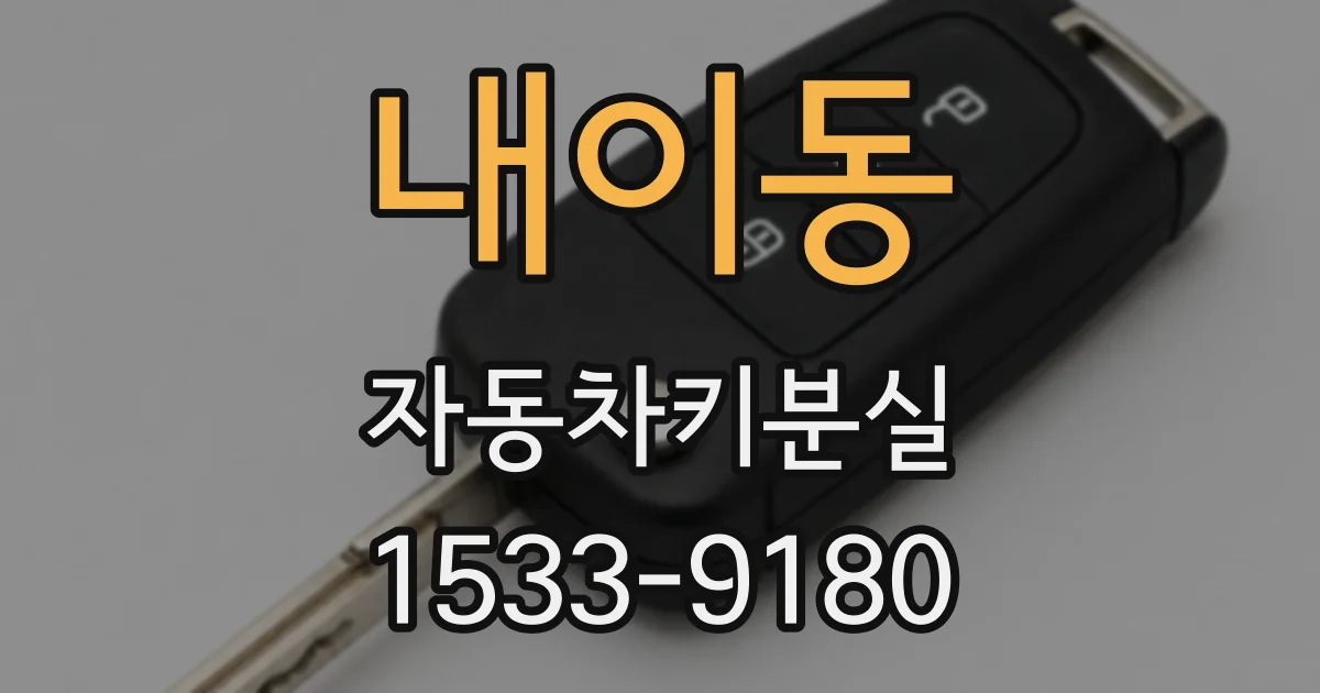 내이동 자동차키분실