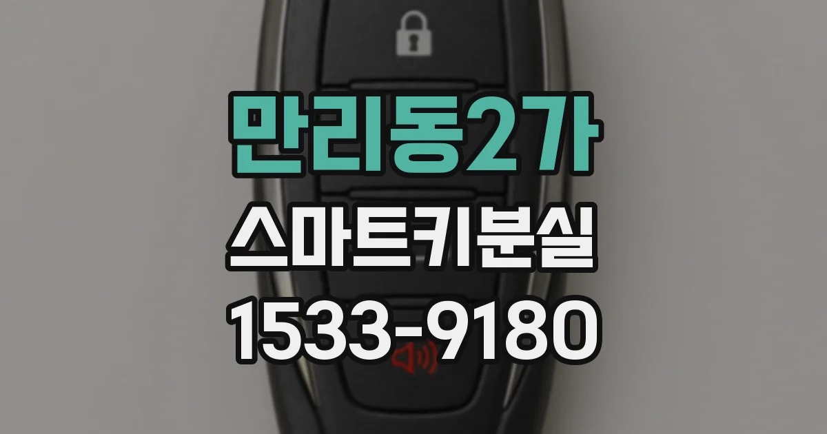만리동2가 스마트키분실