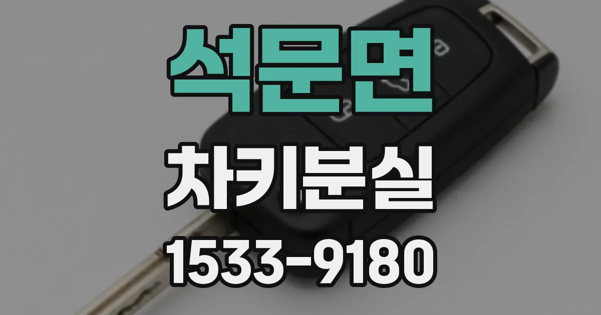 석문면 차키분실