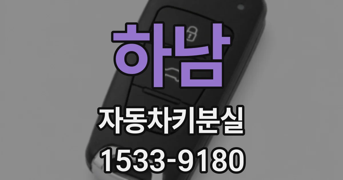 하남 자동차키분실