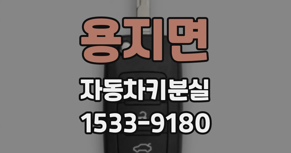 용지면 자동차키분실