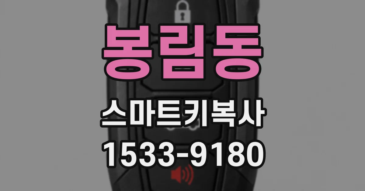 봉림동 스마트키복사