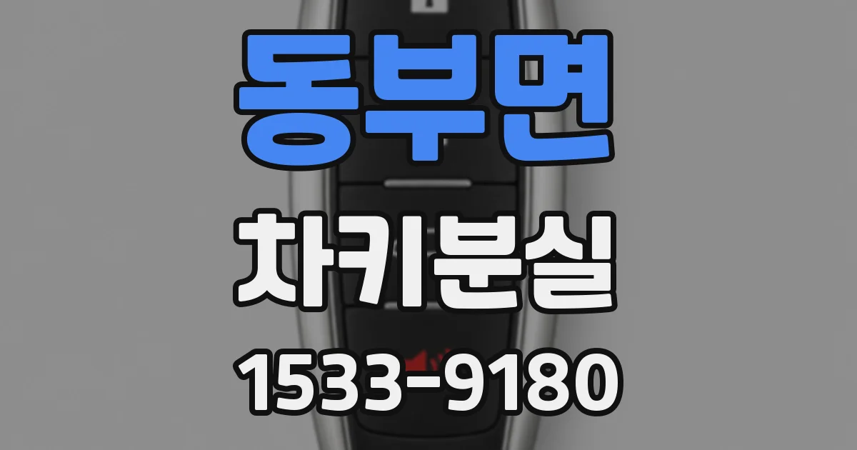 동부면 차키분실