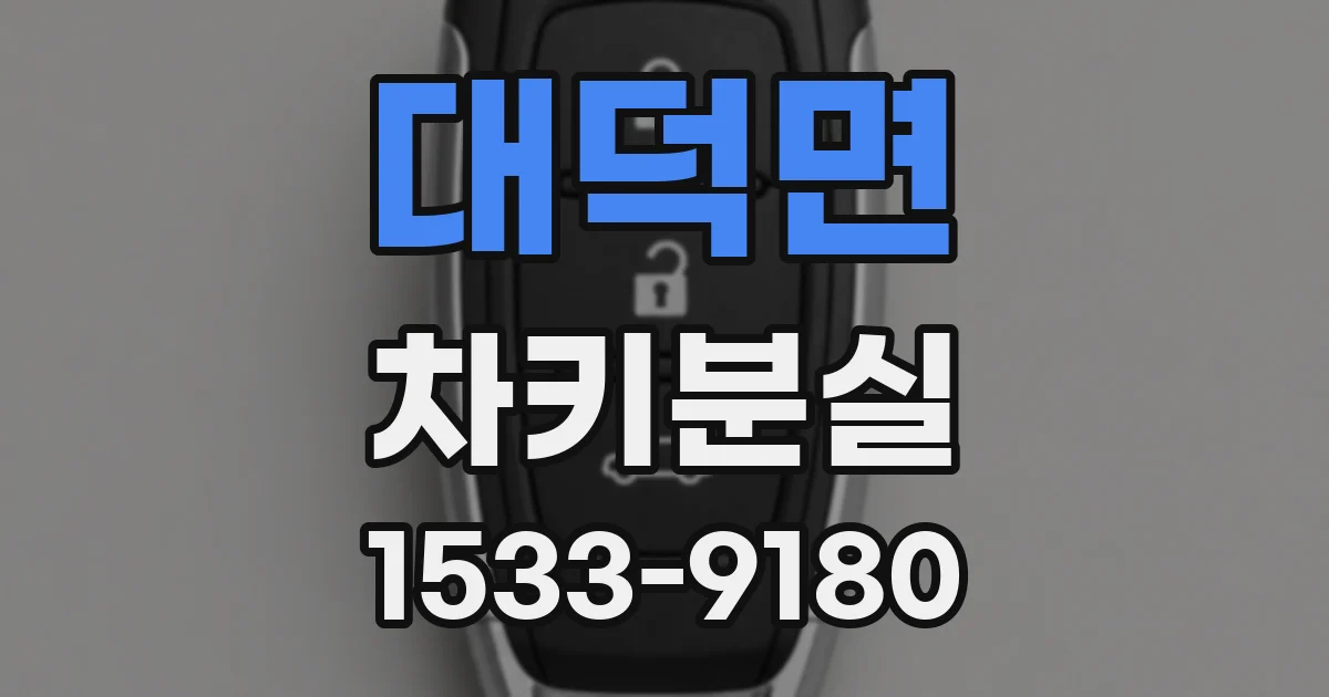 대덕면 차키분실