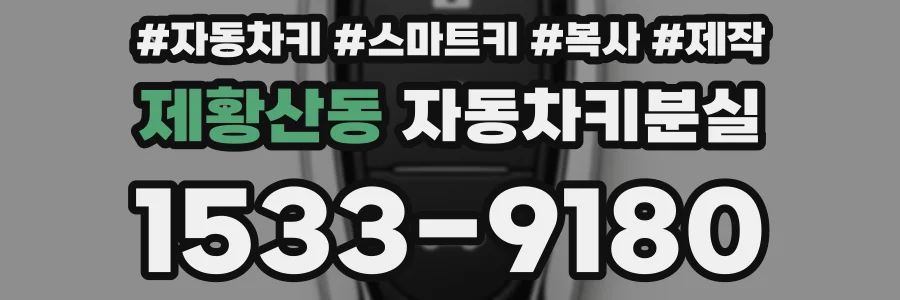 제황산동 자동차키분실