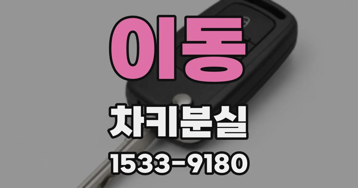 이동 차키분실