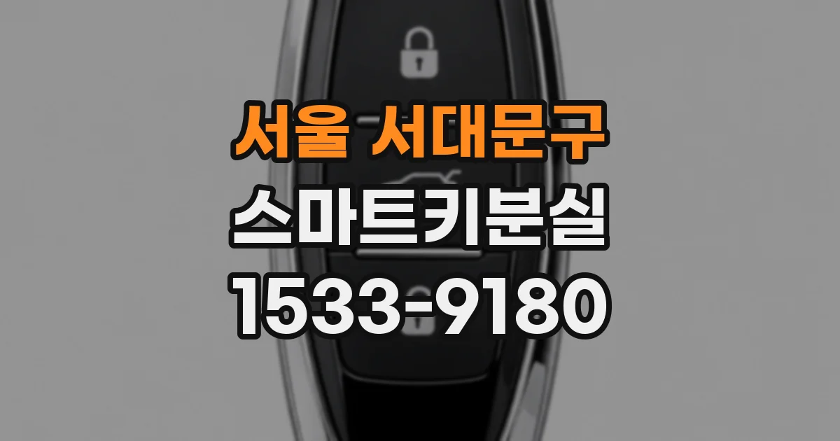 서울 서대문구 스마트키분실