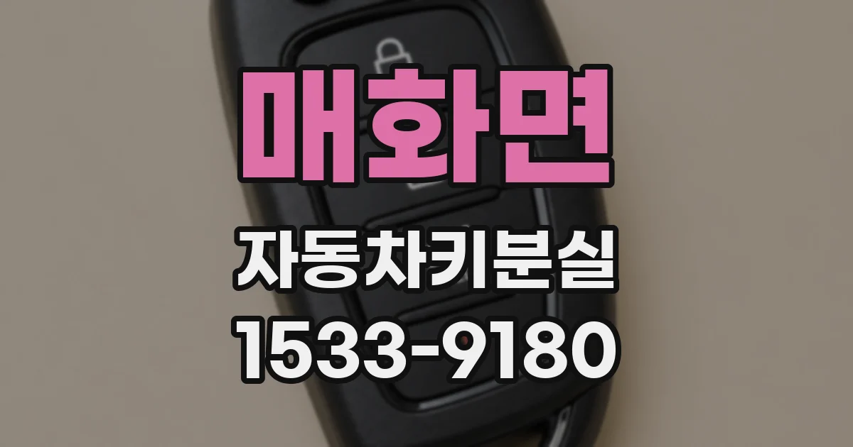 매화면 자동차키분실