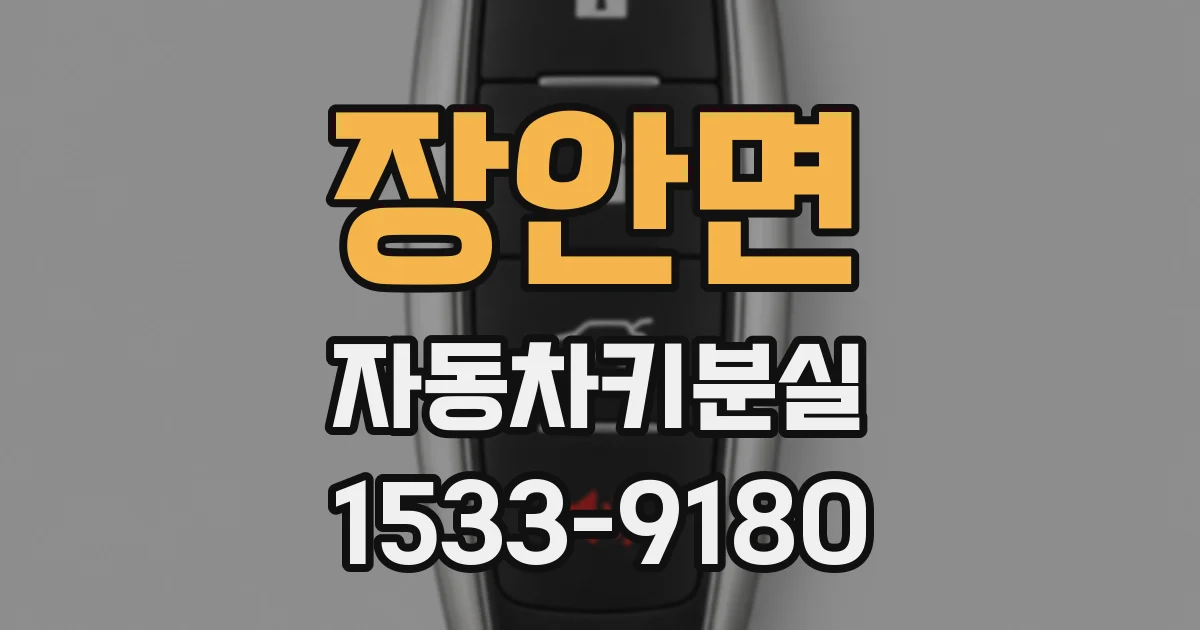 장안면 자동차키분실