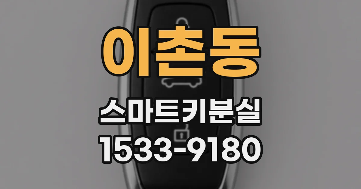이촌동 스마트키분실