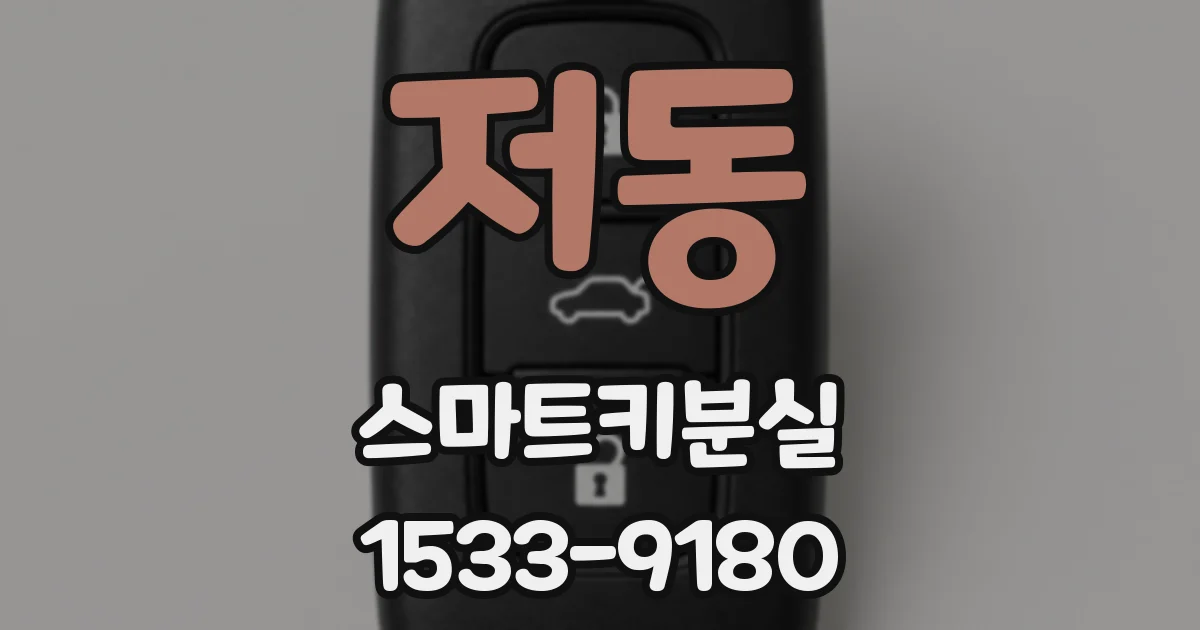 저동 스마트키분실