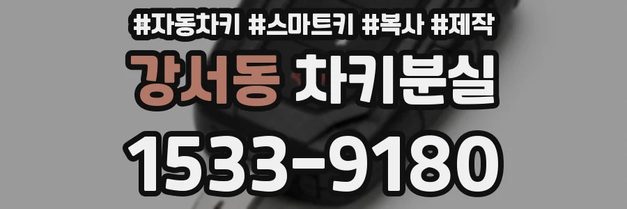 강서동 차키분실