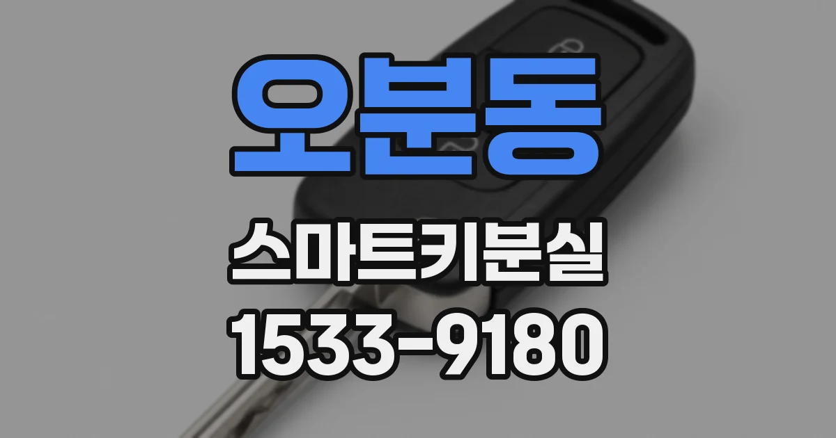 오분동 스마트키분실