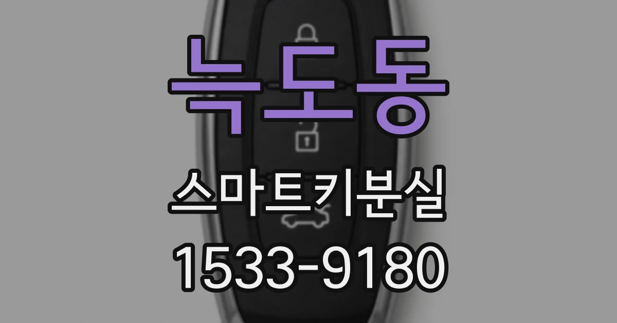 늑도동 스마트키분실