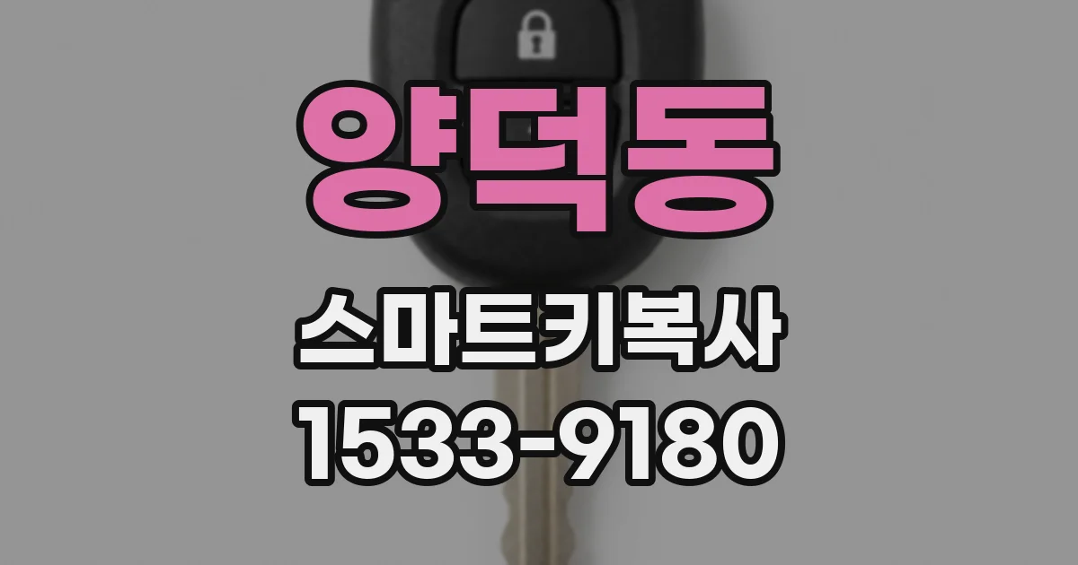 양덕동 스마트키복사