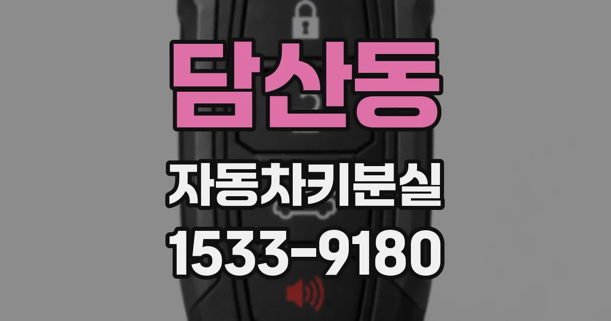담산동 자동차키분실