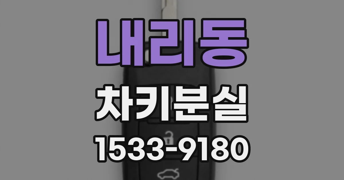 내리동 차키분실