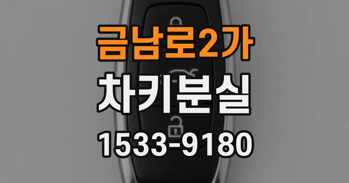 금남로2가 차키분실
