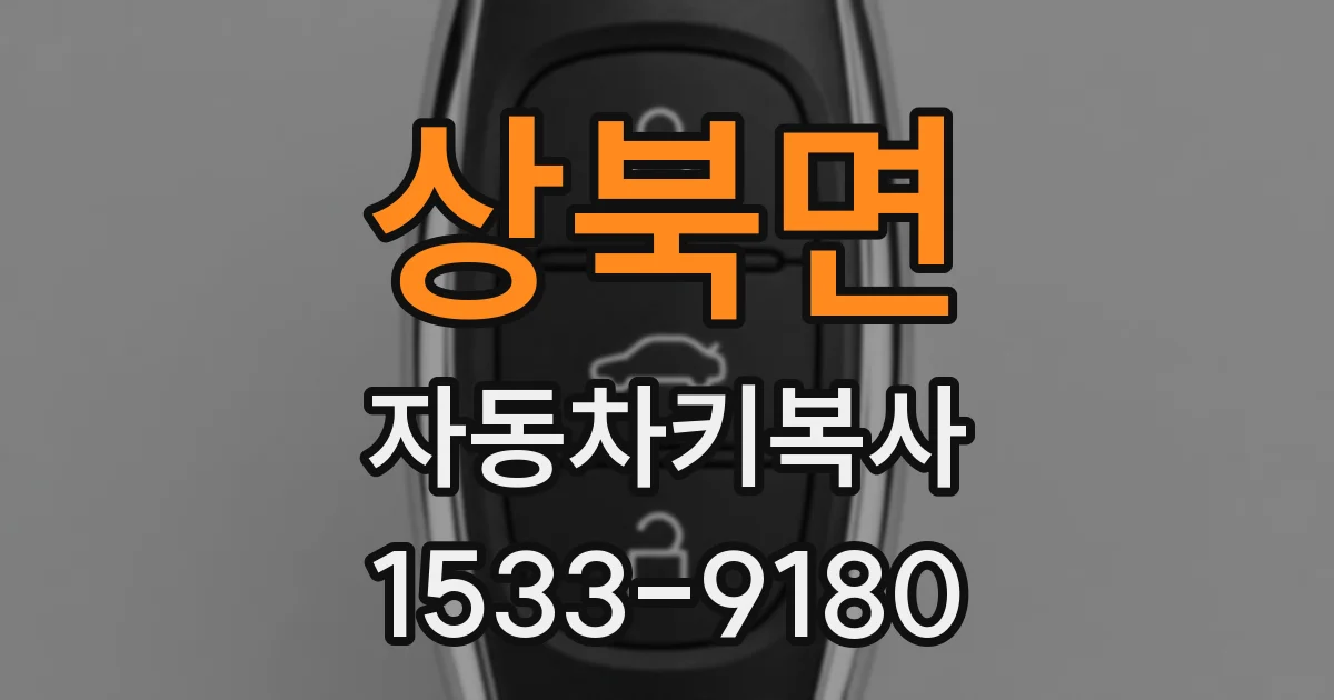 상북면 자동차키복사