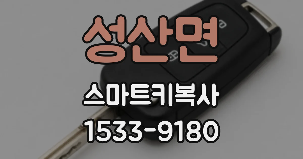 성산면 스마트키복사