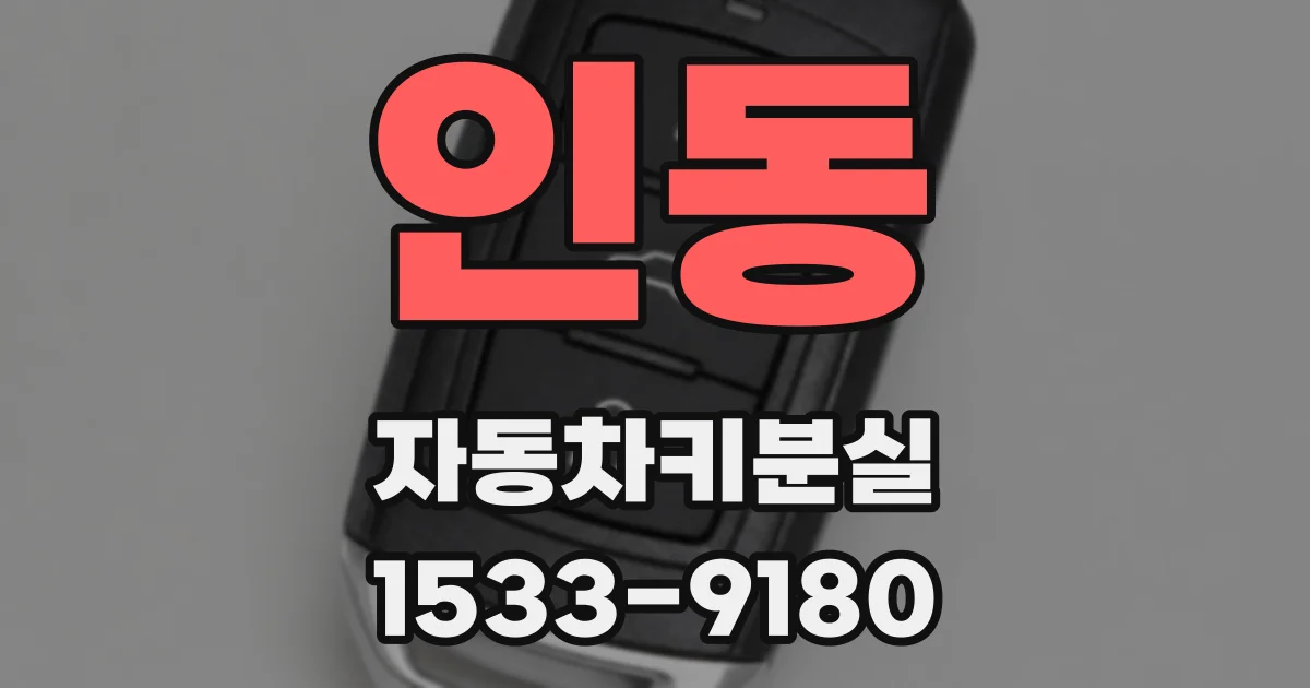 인동 자동차키분실