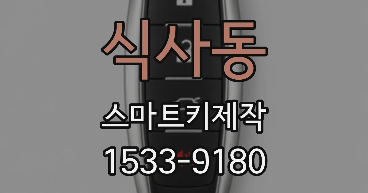 식사동 스마트키제작