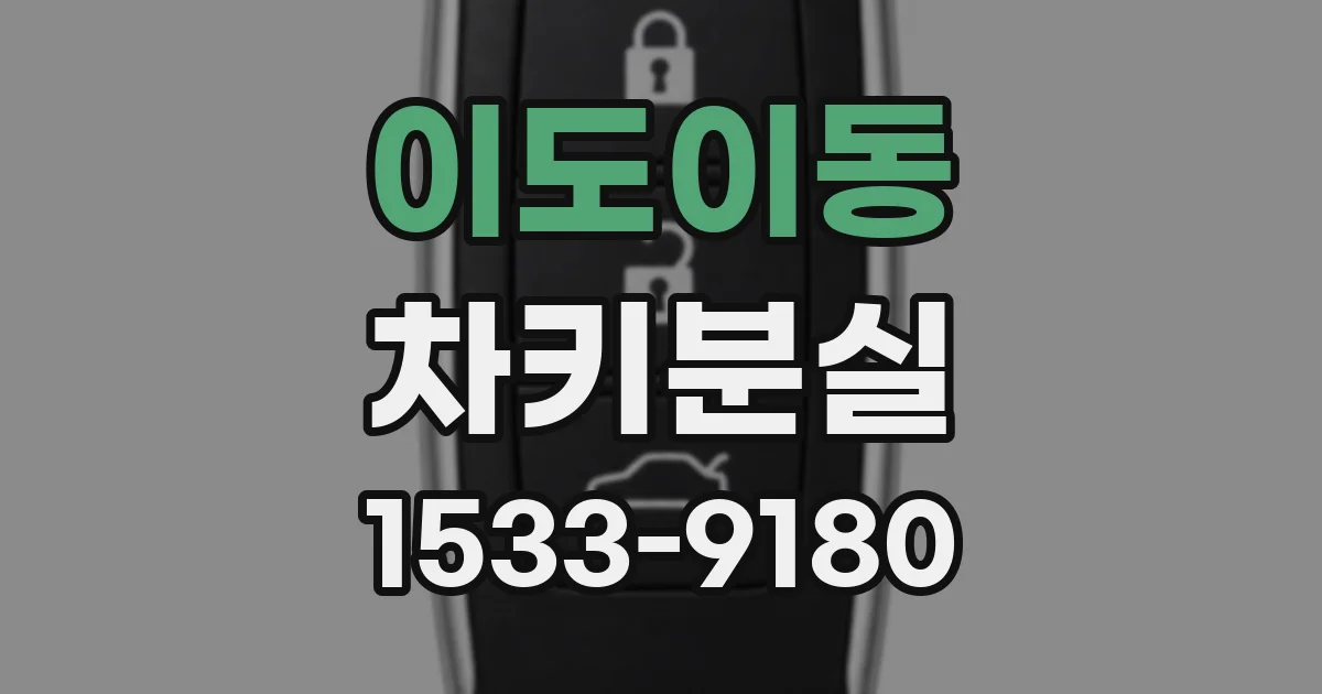 이도이동 차키분실