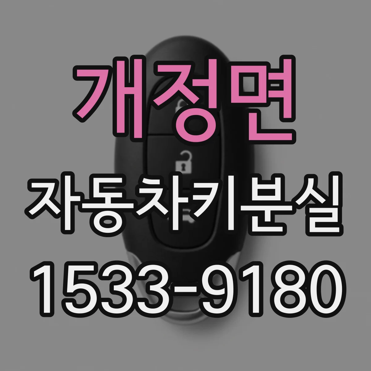 개정면 자동차키분실