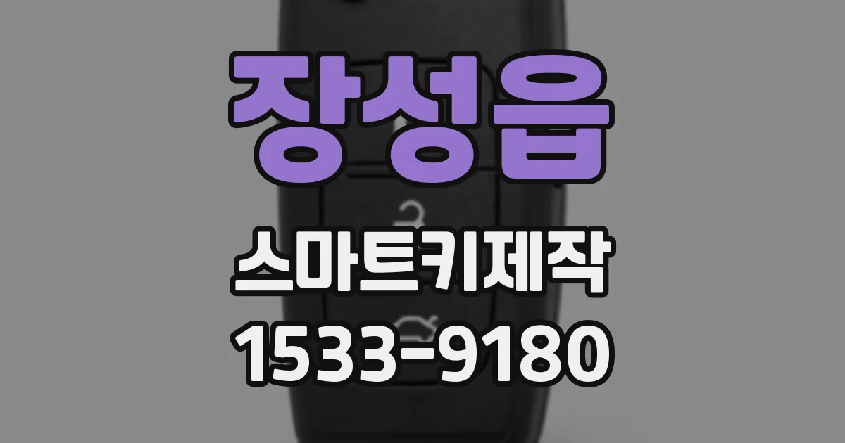 장성읍 스마트키제작