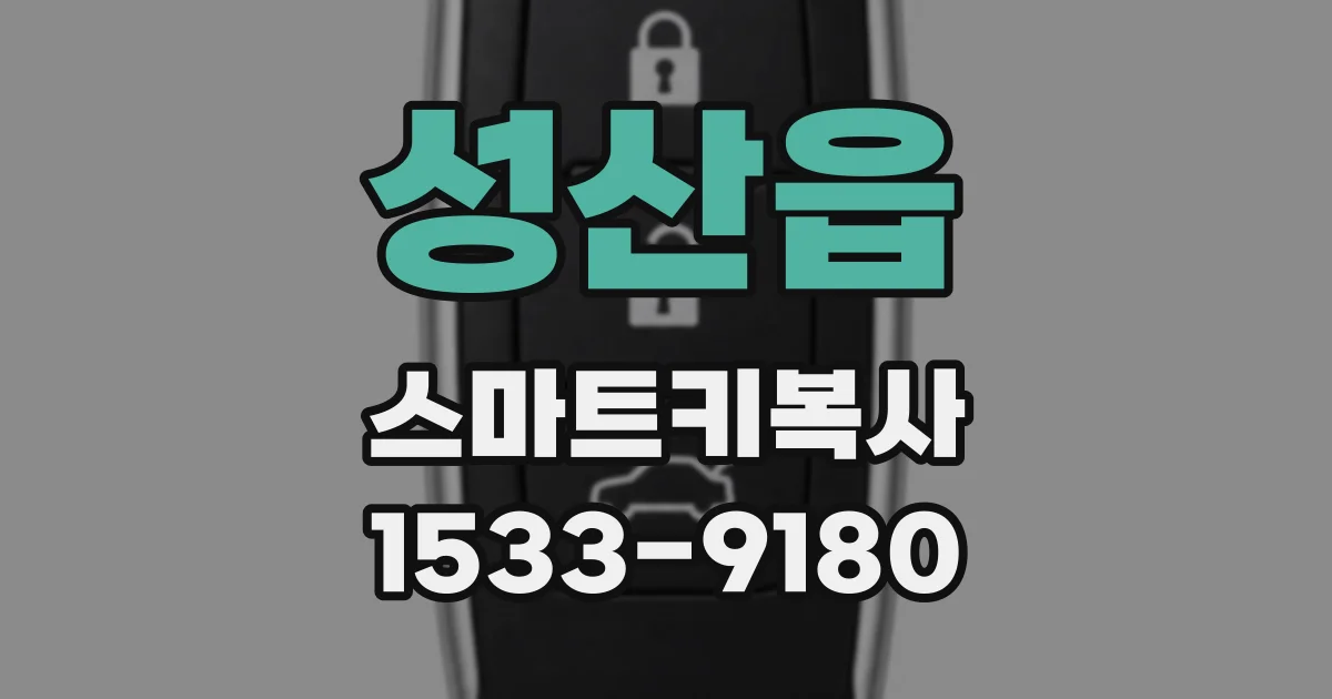 성산읍 스마트키복사