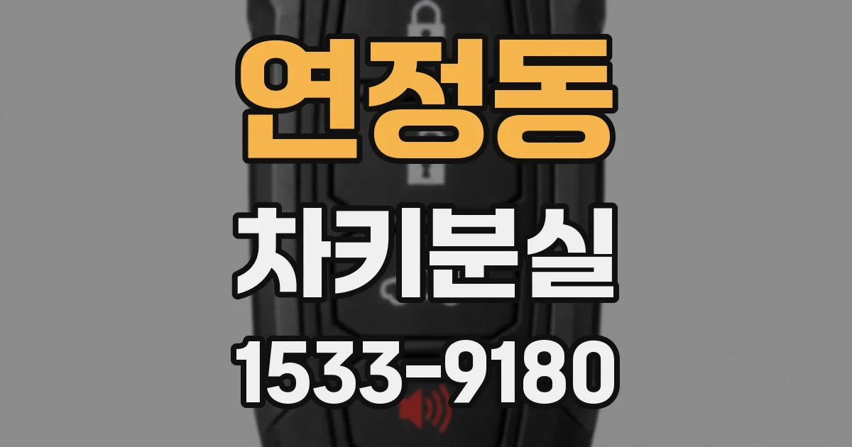 연정동 차키분실