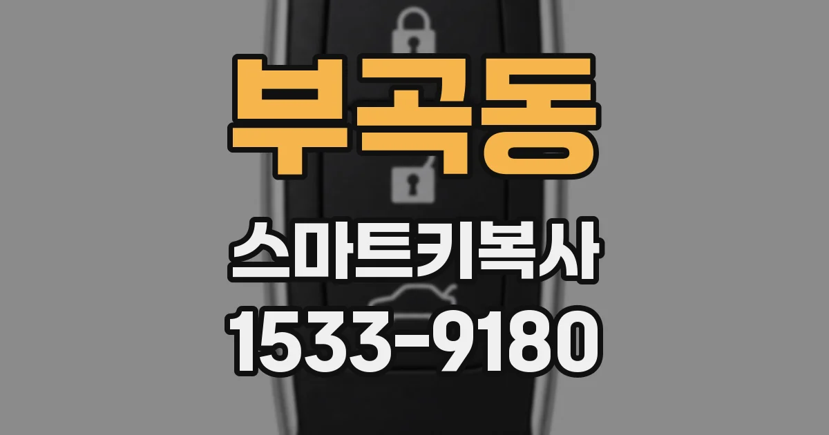 부곡동 스마트키복사
